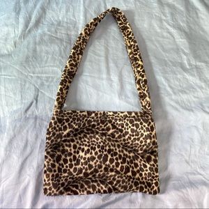Y2K Cheetah fuzzy bag